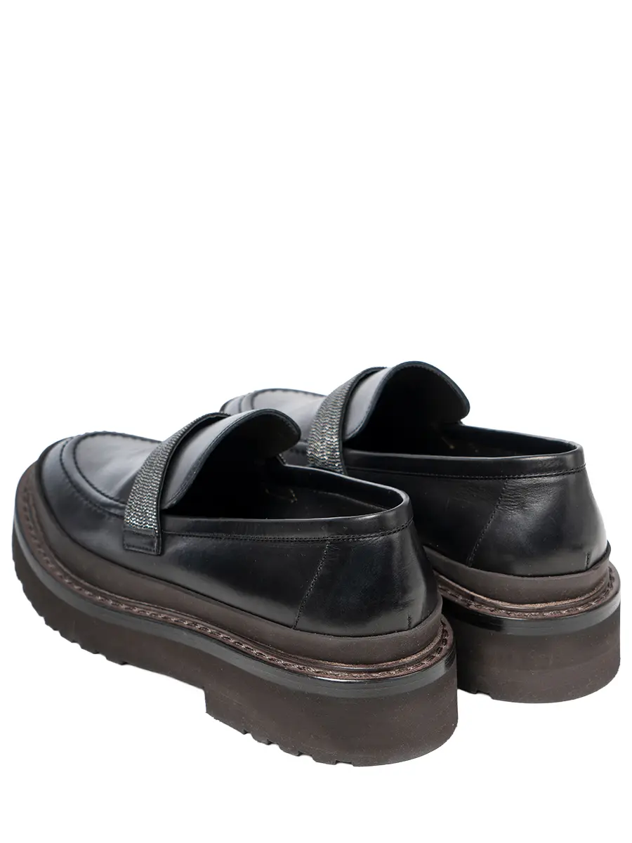 Лоферы кожаные