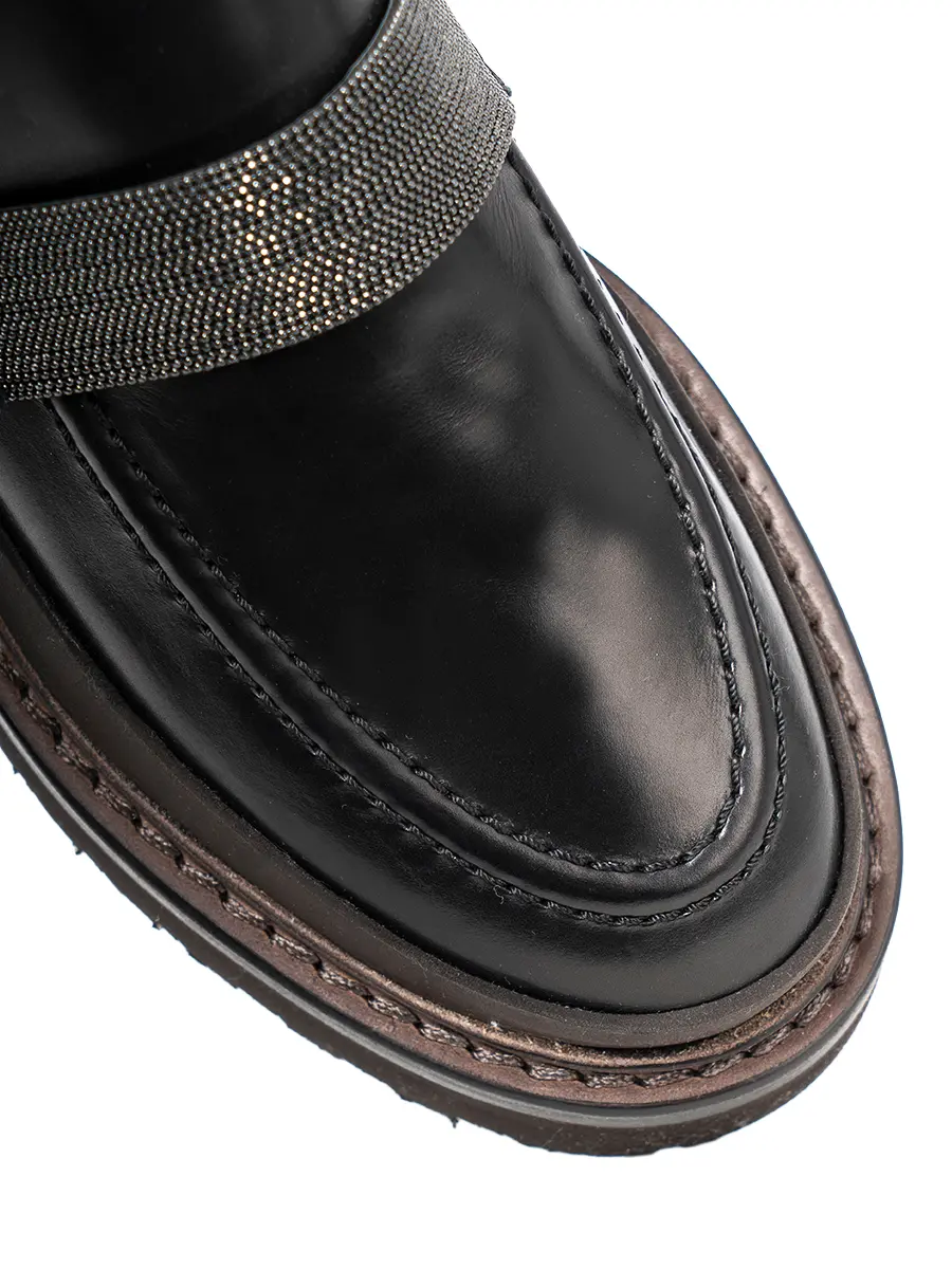 Лоферы кожаные