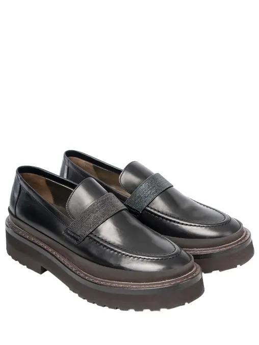 Лоферы кожаные BRUNELLO CUCINELLI