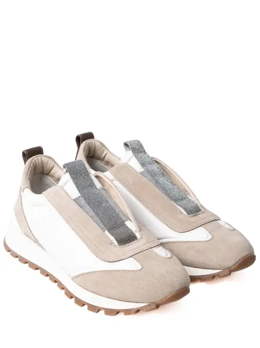 Кроссовки комбинированные BRUNELLO CUCINELLI