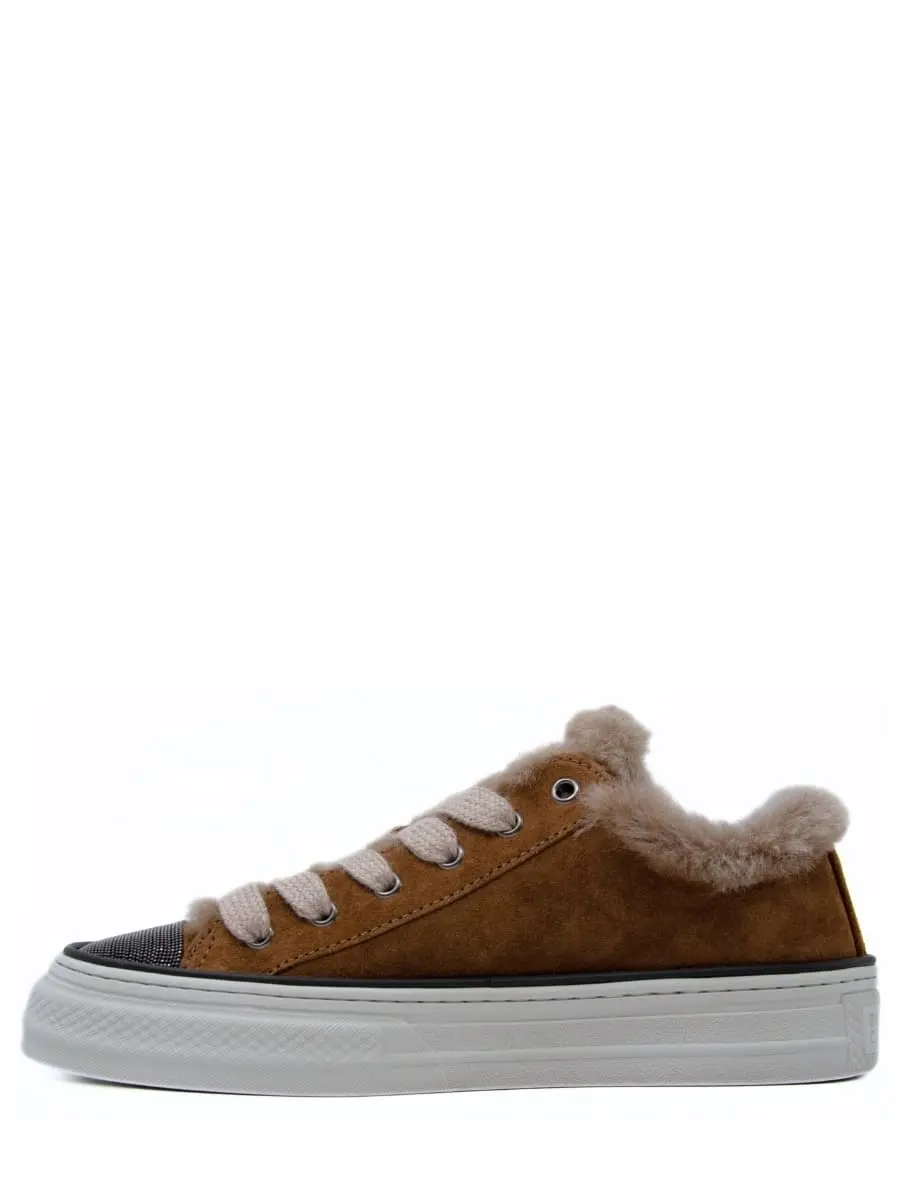 Кеды замшевые на меху