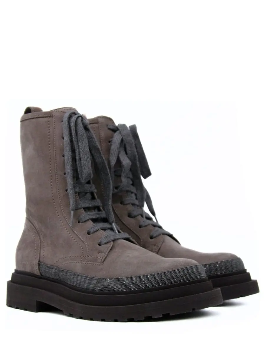 Ботинки замшевые