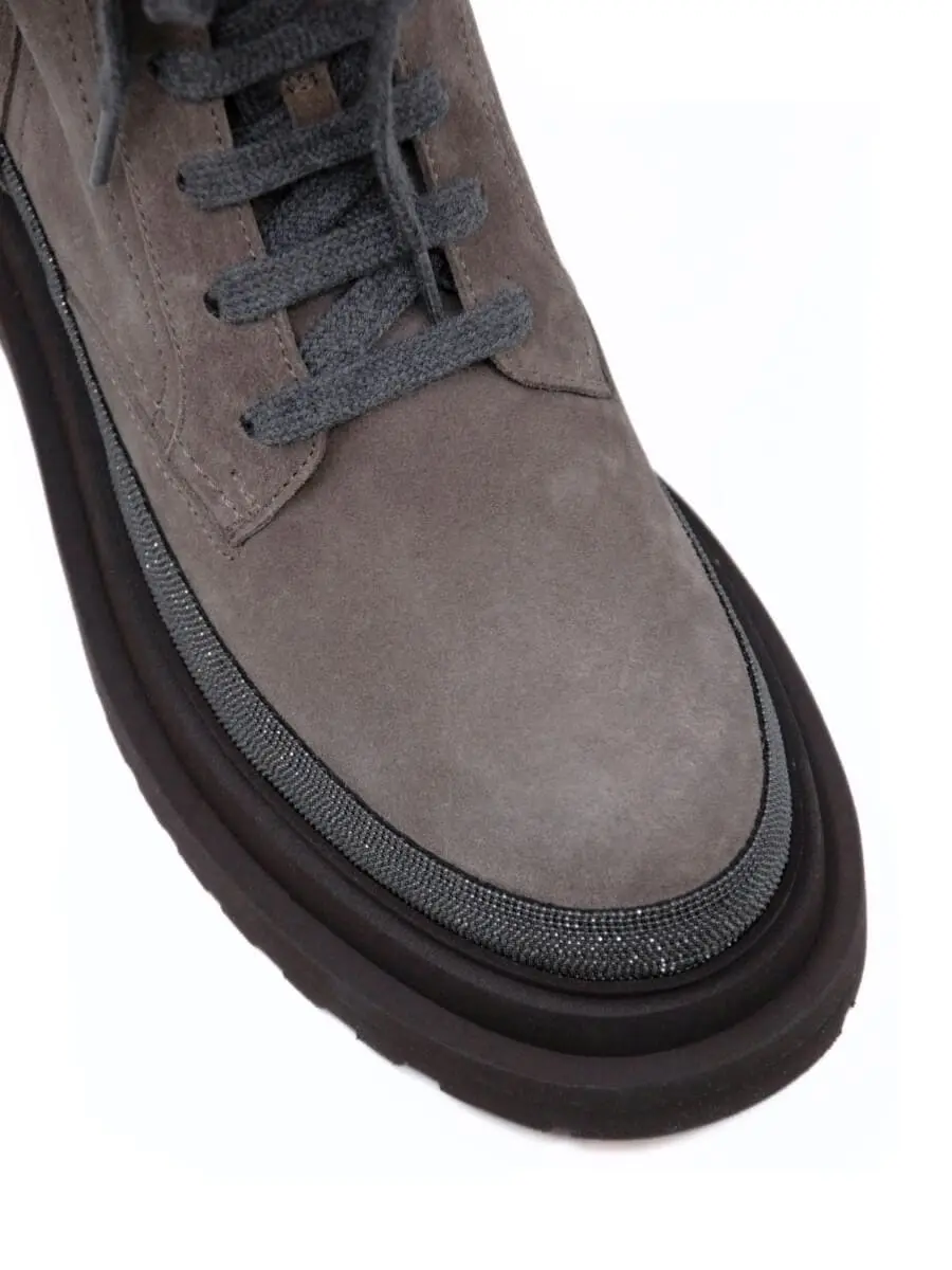 Ботинки замшевые