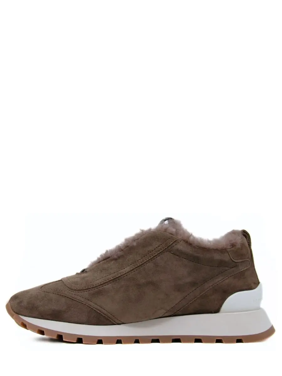 Кроссовки замшевые на меху