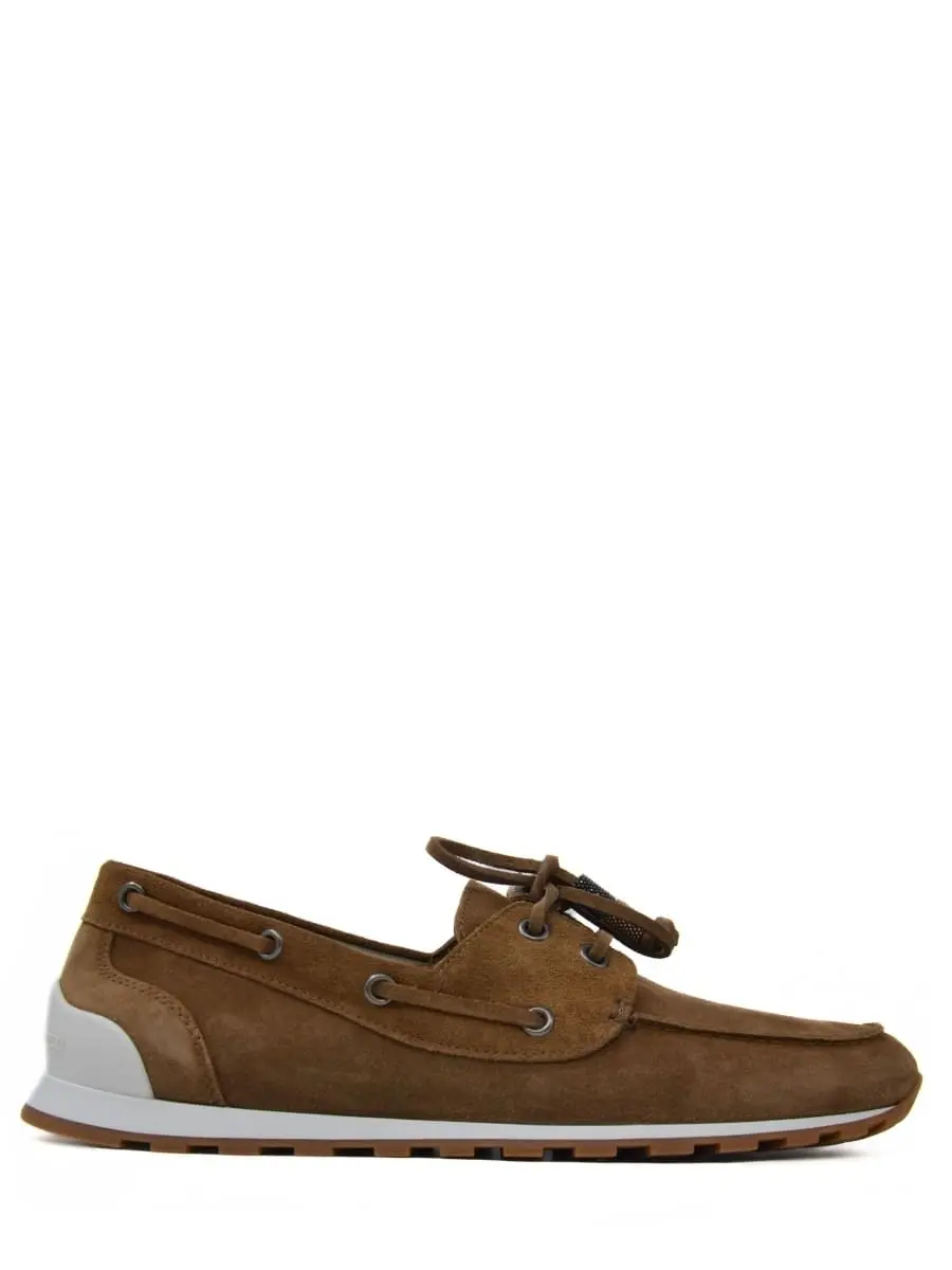 Мокасины замшевые