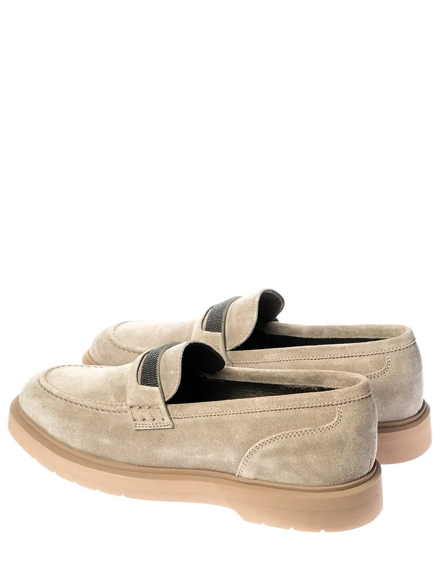 Лоферы замшевые