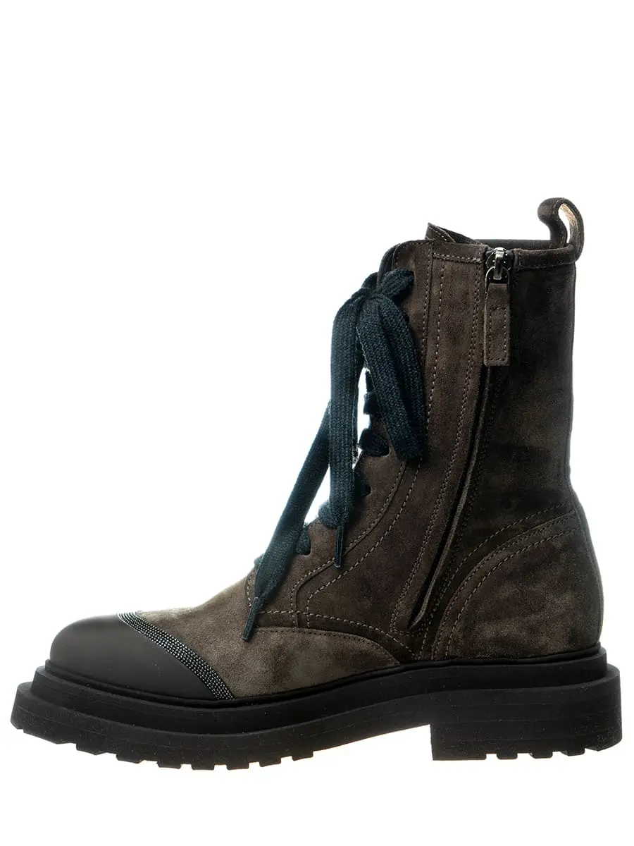 Ботинки замшевые