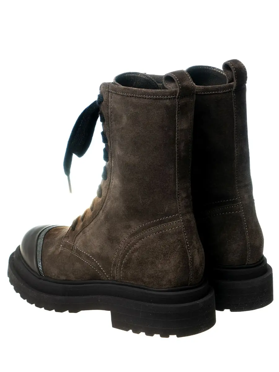 Ботинки замшевые