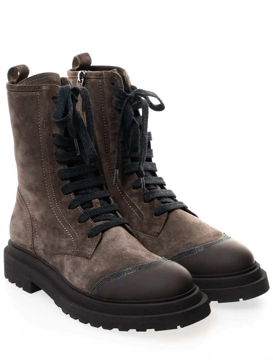 Ботинки замшевые