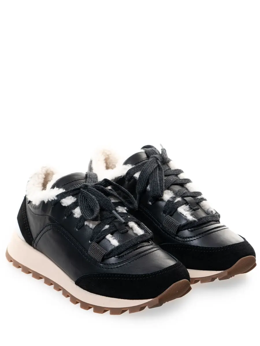 Кроссовки комбинированные на меху