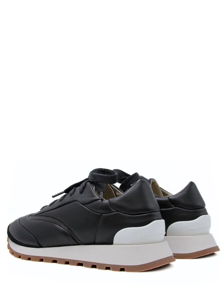 Кроссовки кожаные