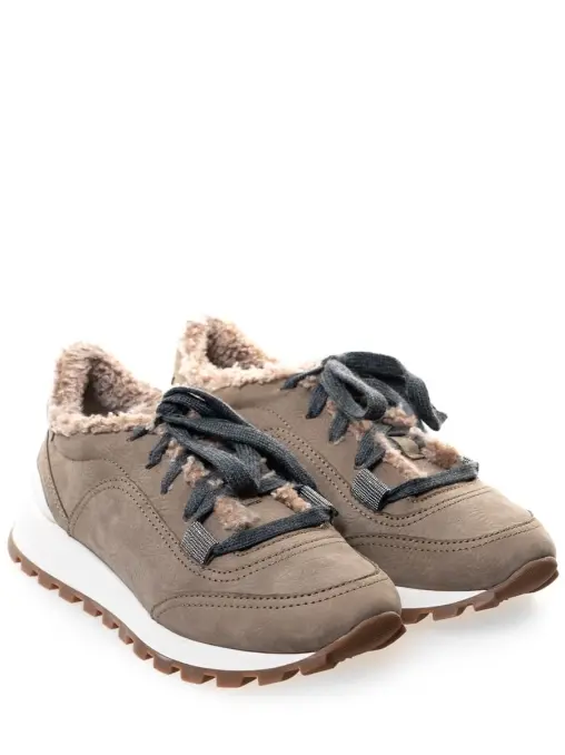 Кроссовки кожаные BRUNELLO CUCINELLI