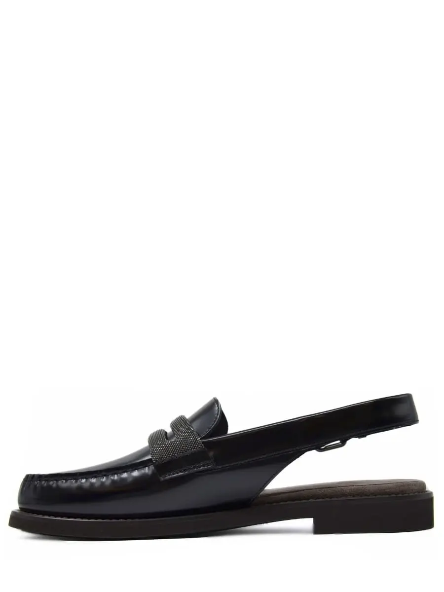 Лоферы кожаные