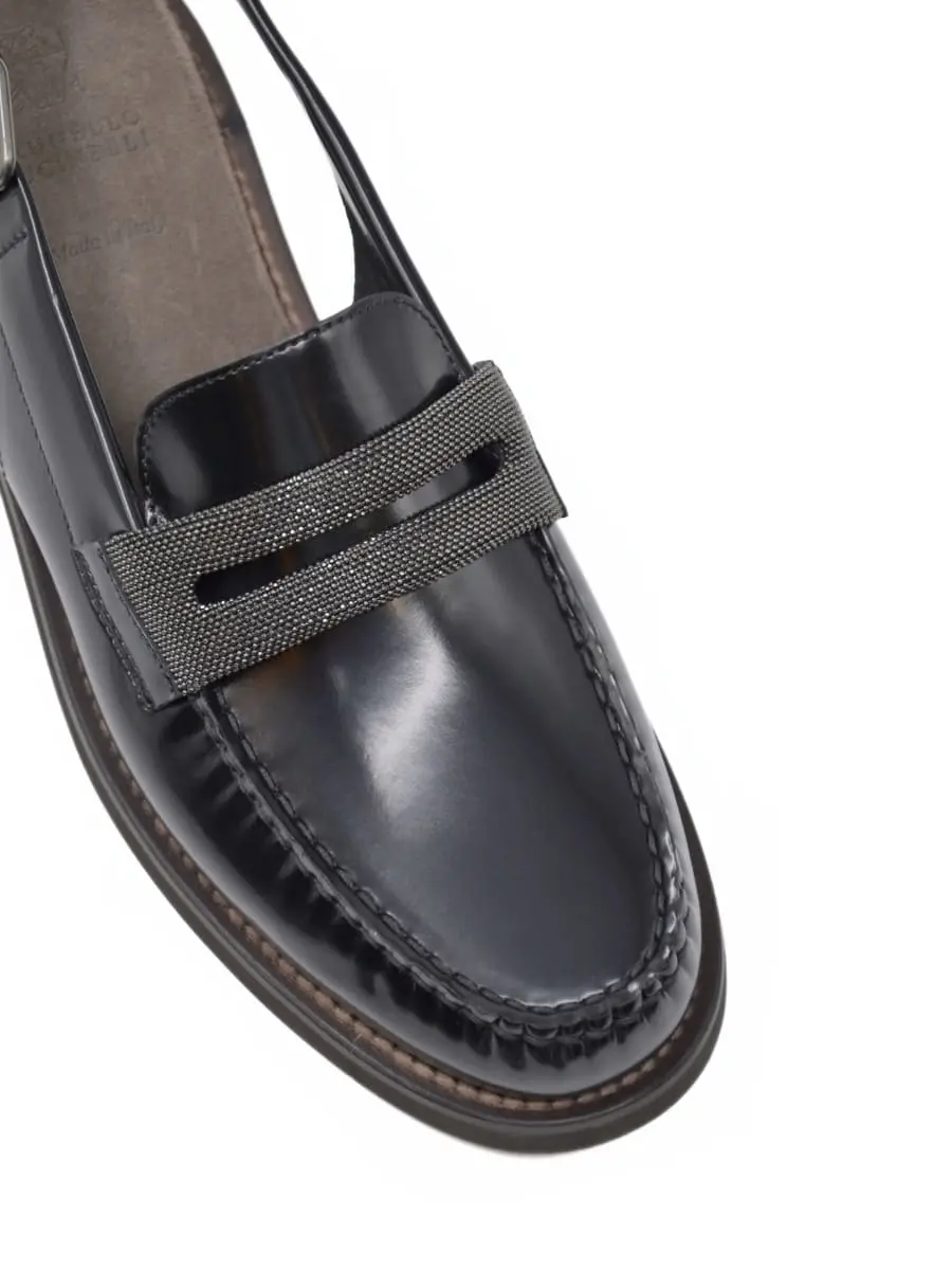 Лоферы кожаные