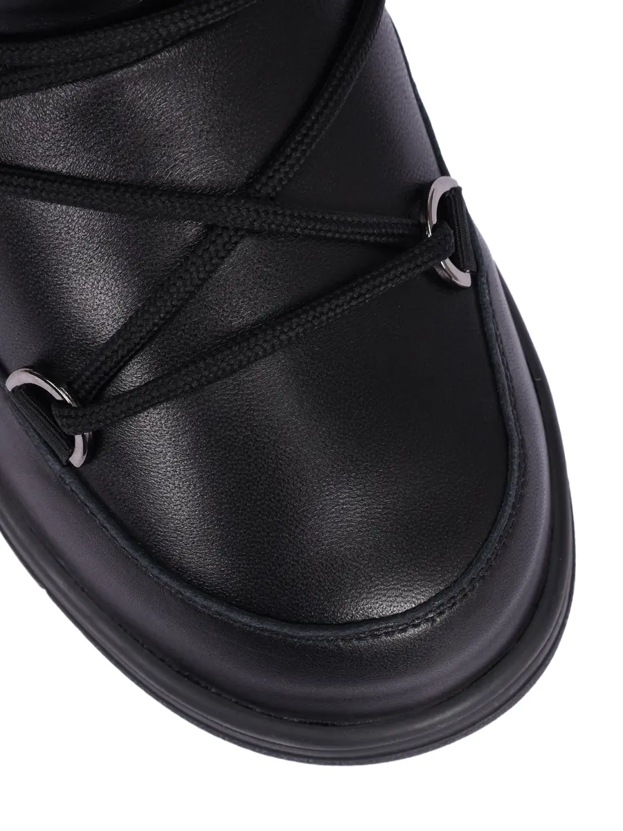 Луноходы кожаные на меху Chamonix