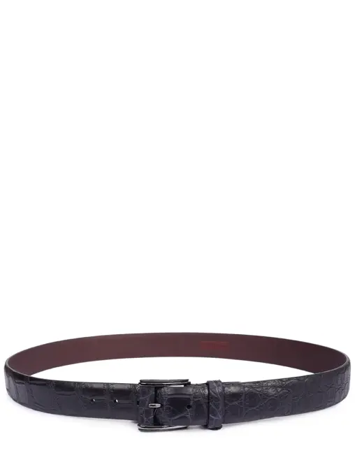 Ремень из кожи крокодила JOHNNY MANGLANI