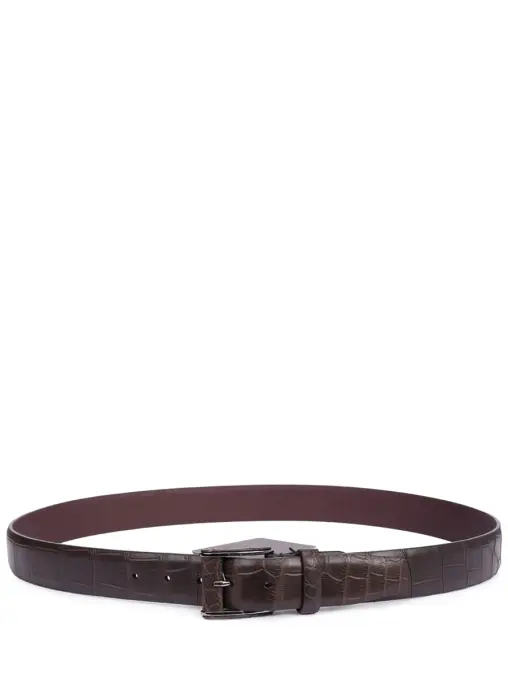 Ремень из кожи крокодила JOHNNY MANGLANI