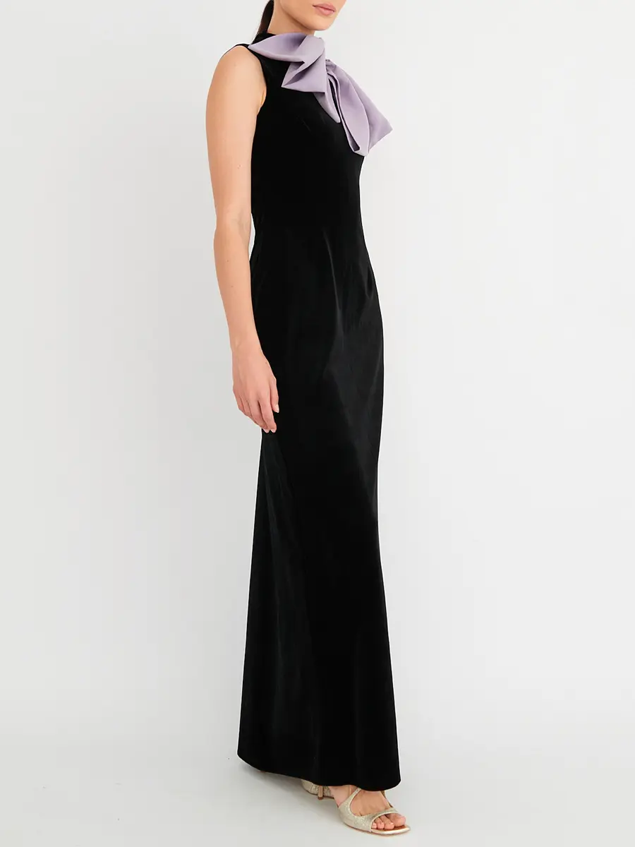 Платье бархатное