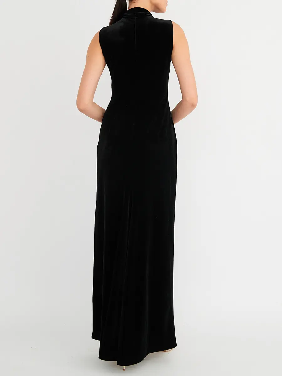 Платье бархатное