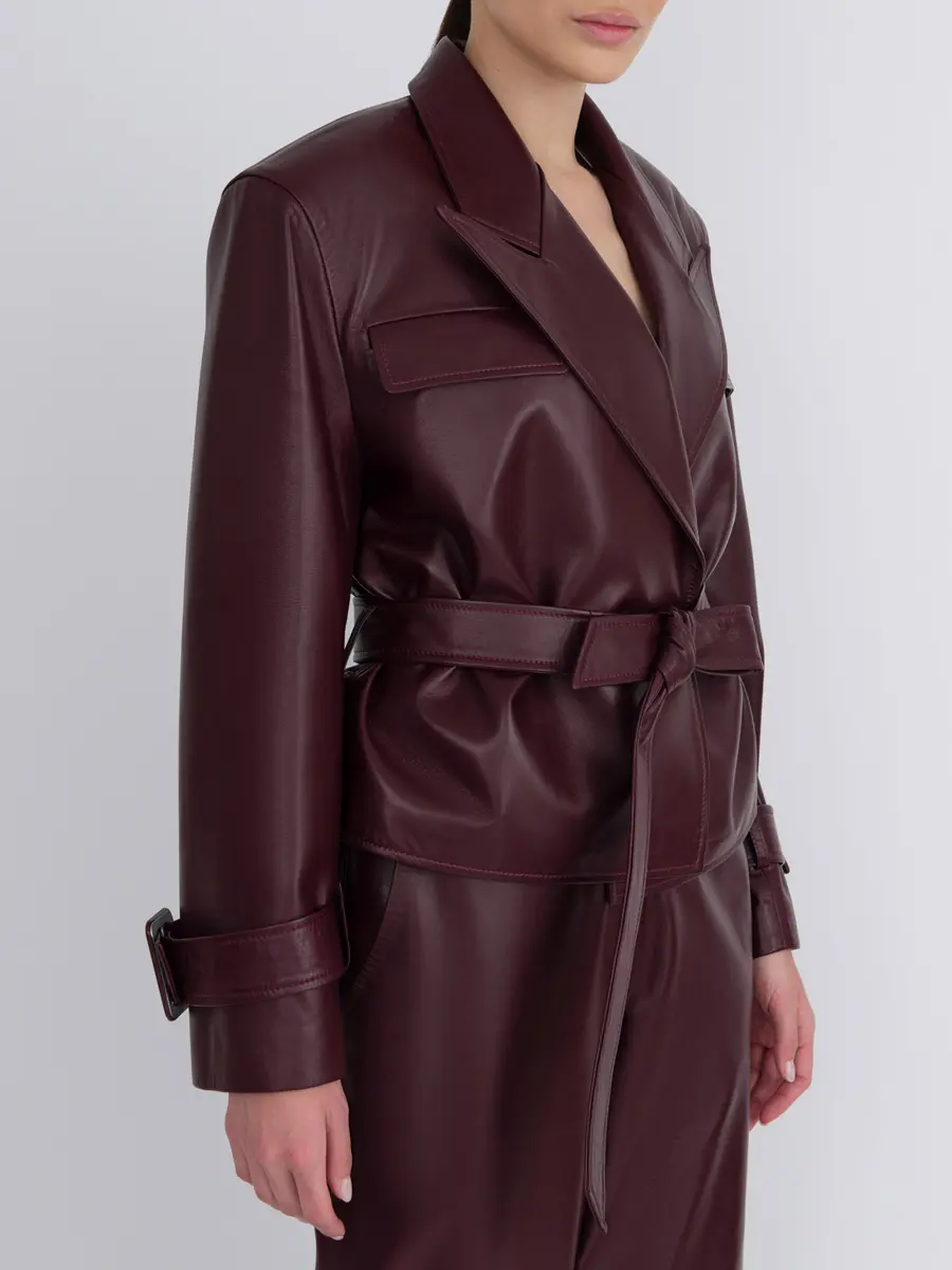 Жакет кожаный