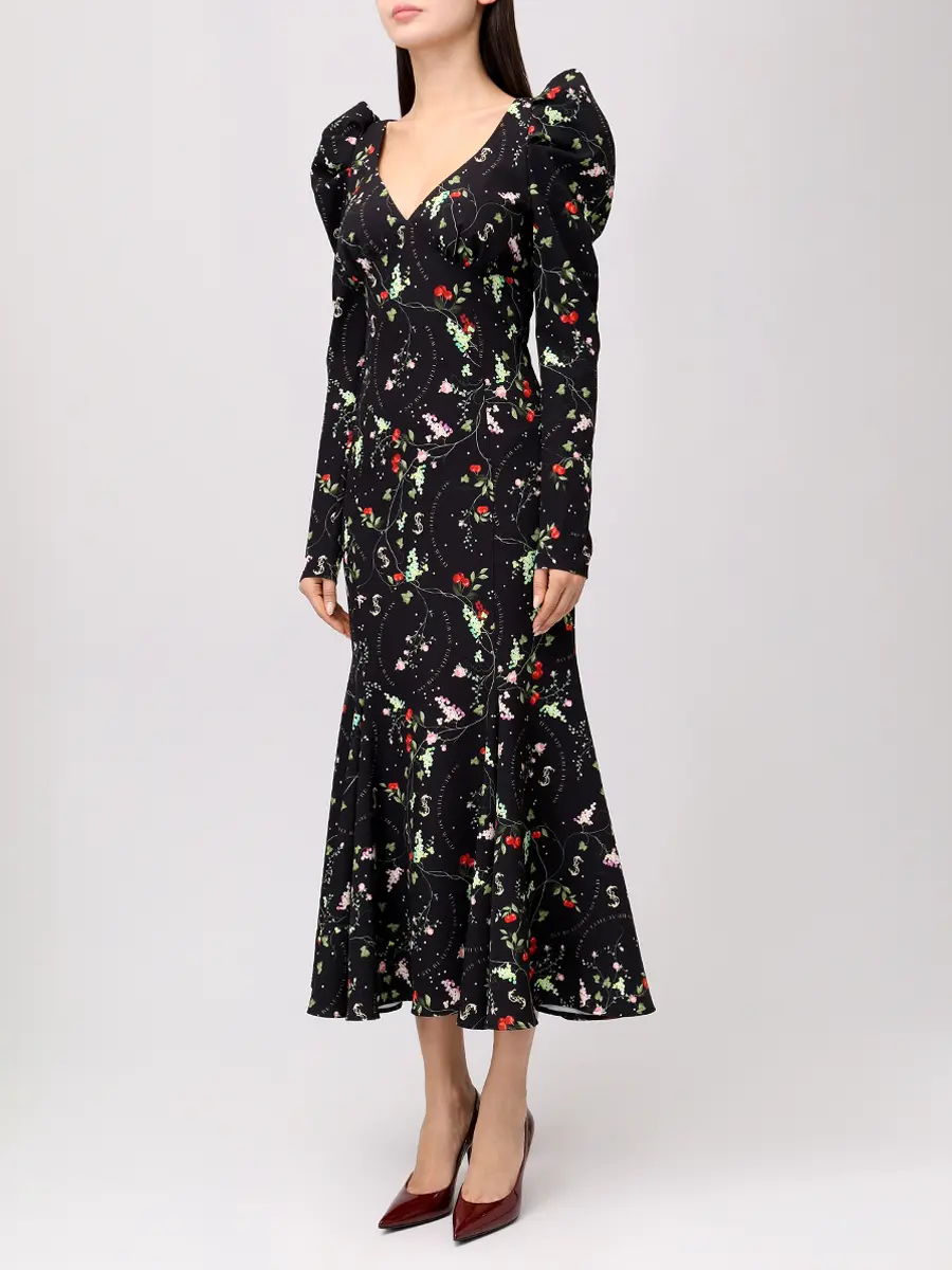 Платье с принтом