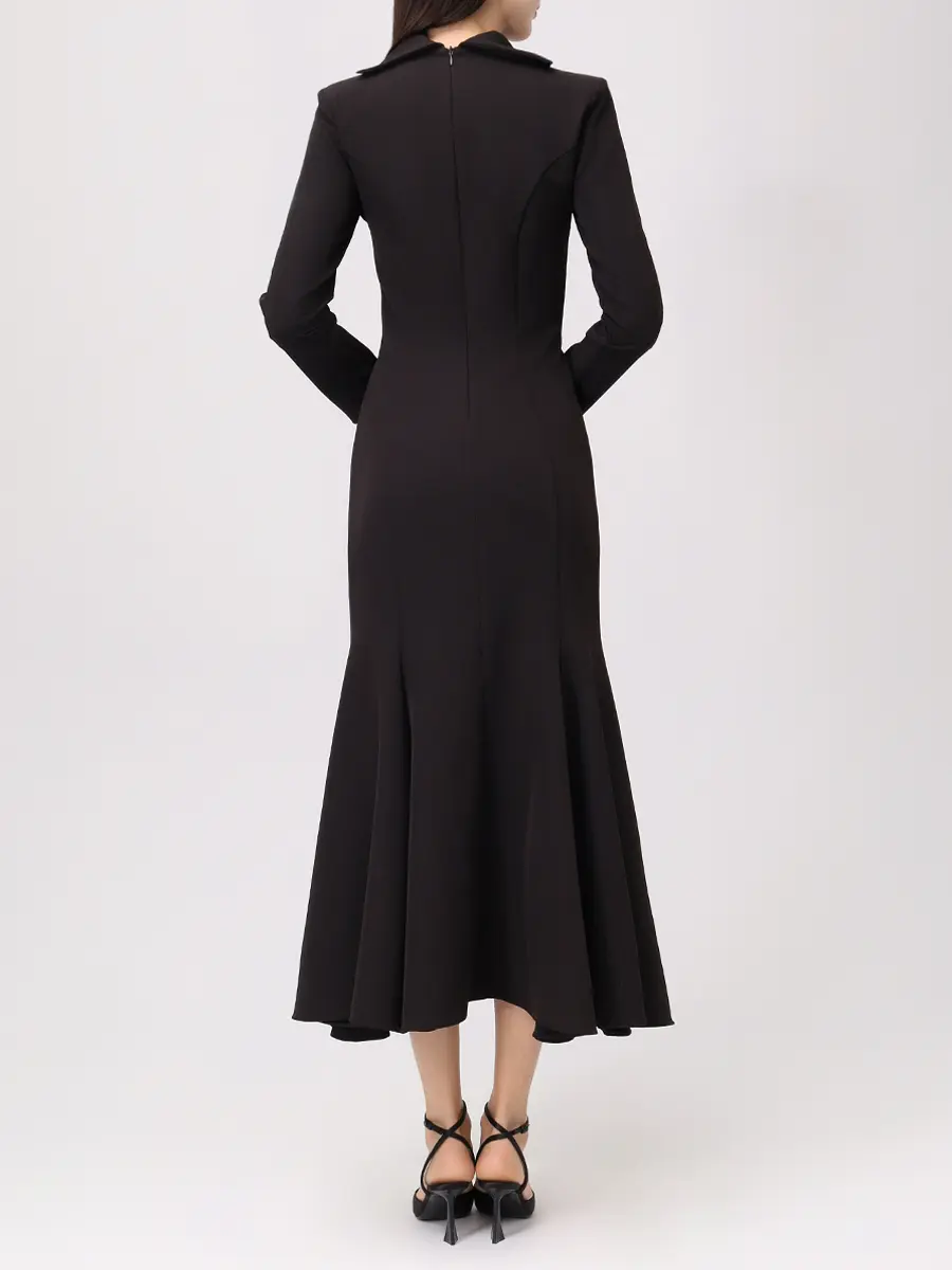 Платье однотонное