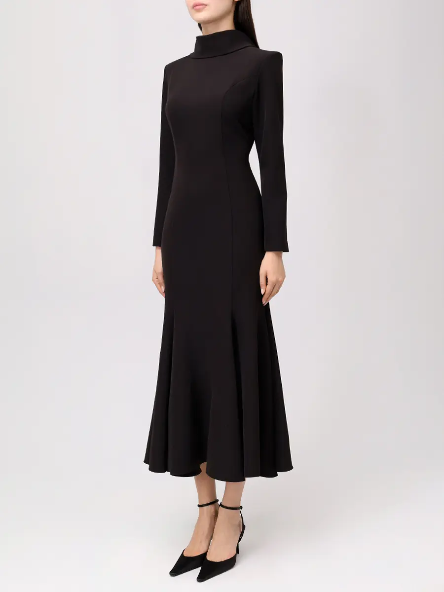 Платье однотонное