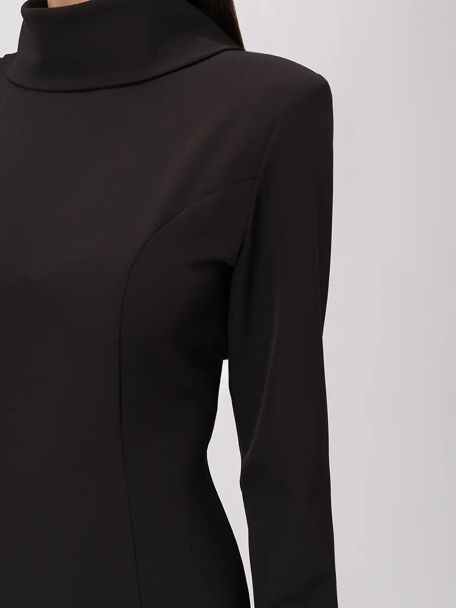 Платье однотонное