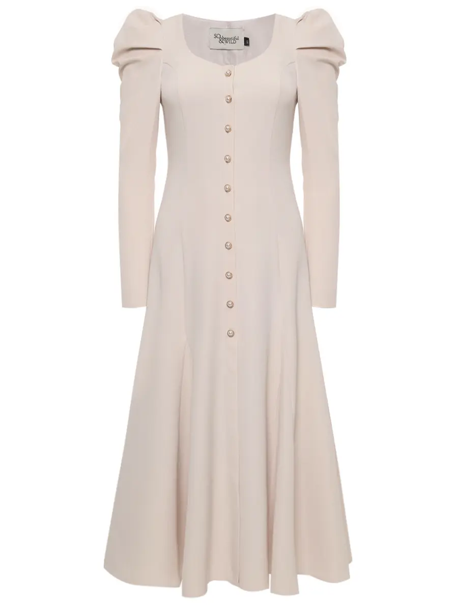 Платье однотонное