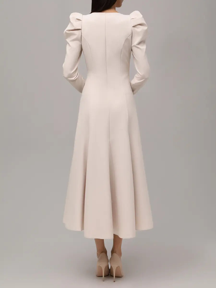 Платье однотонное