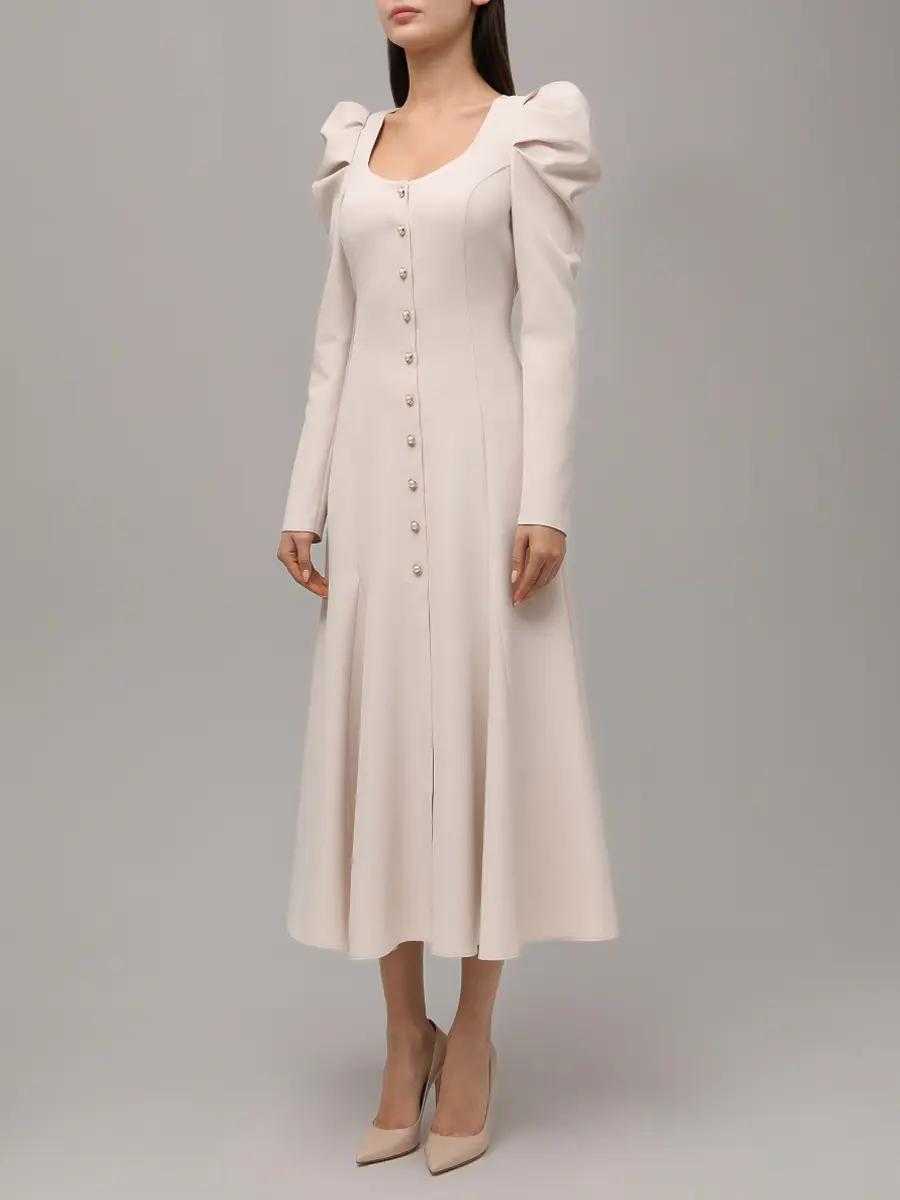 Платье однотонное