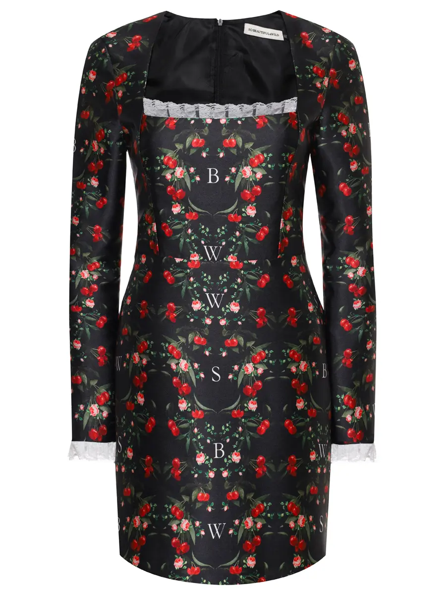 Платье с принтом