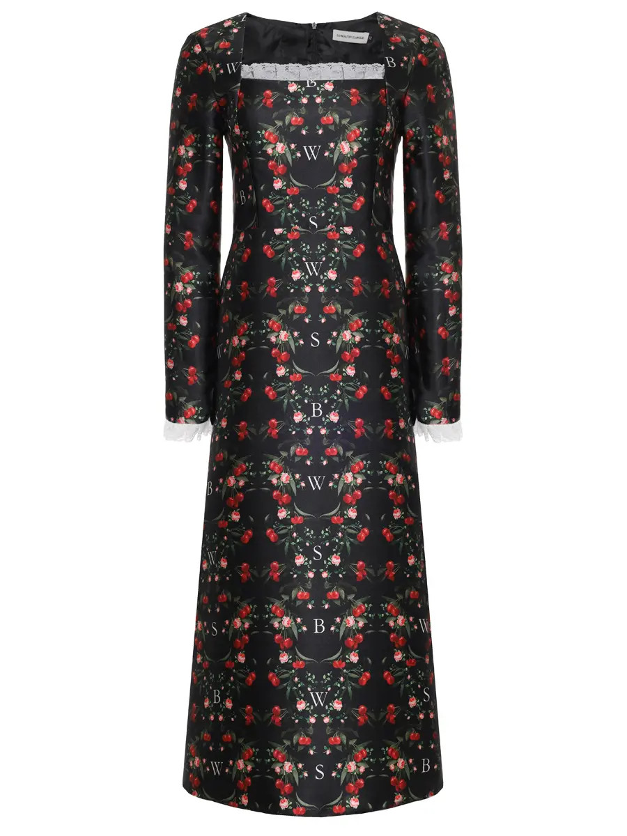 Платье с принтом