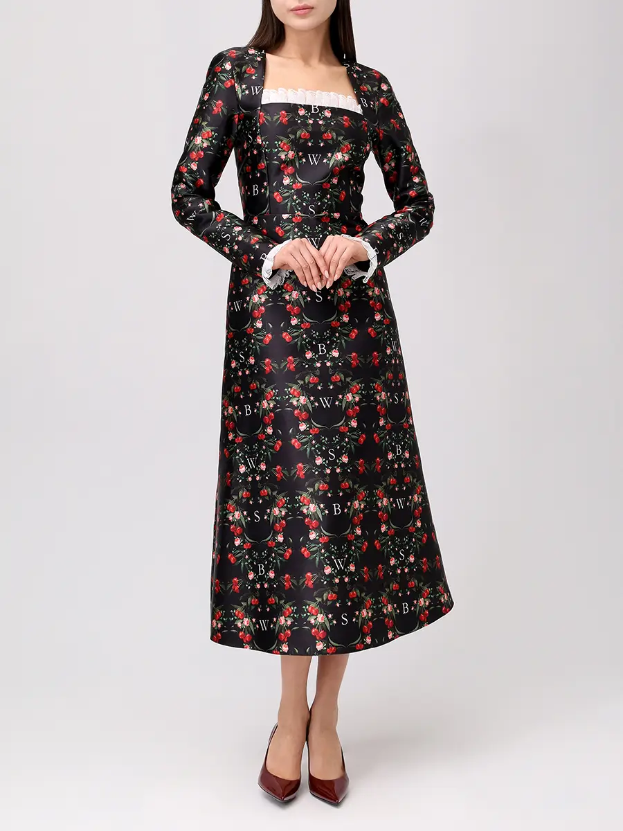 Платье с принтом