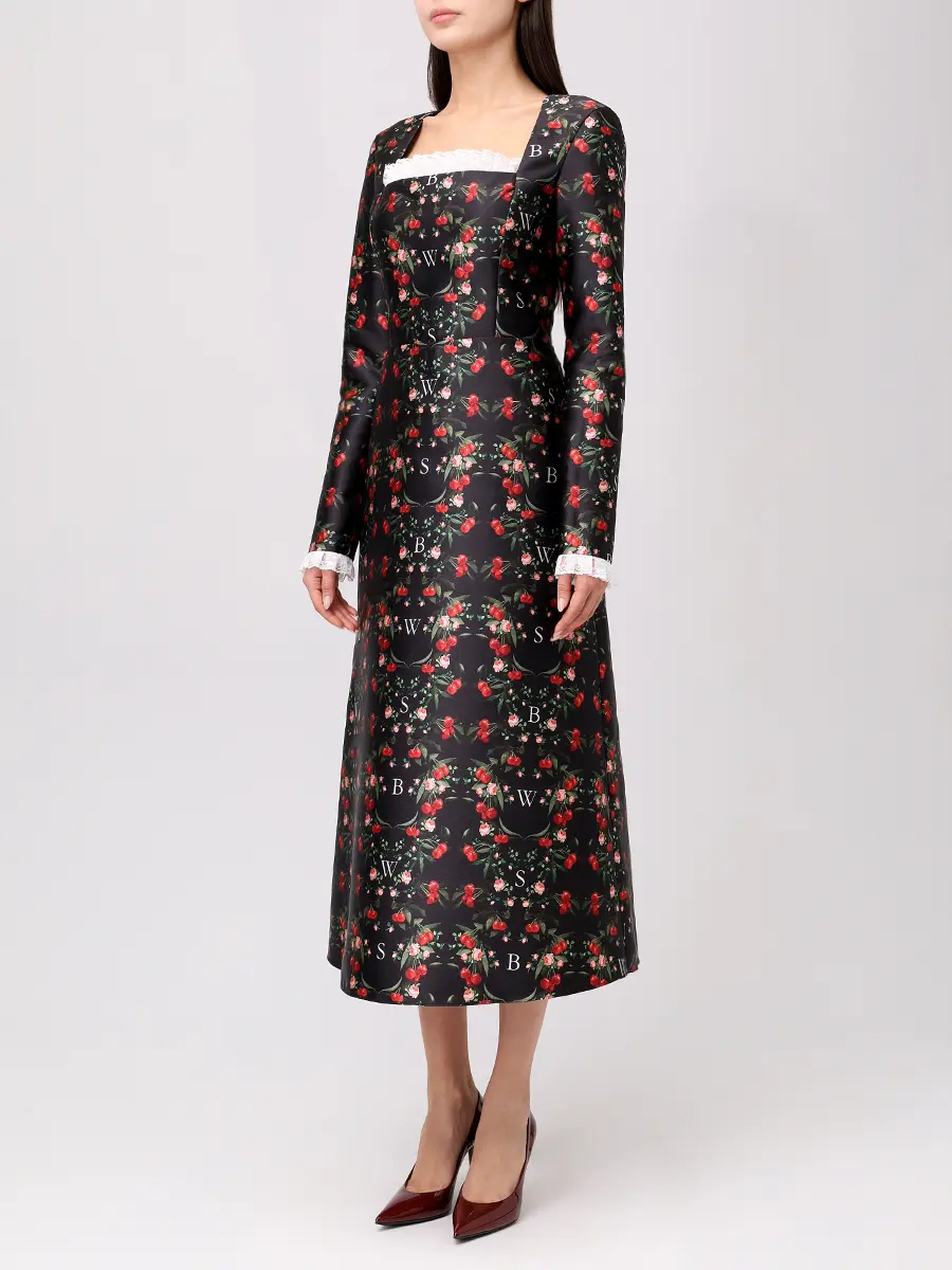 Платье с принтом