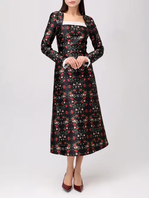 Платье с принтом SO BEAUTIFUL & WILD