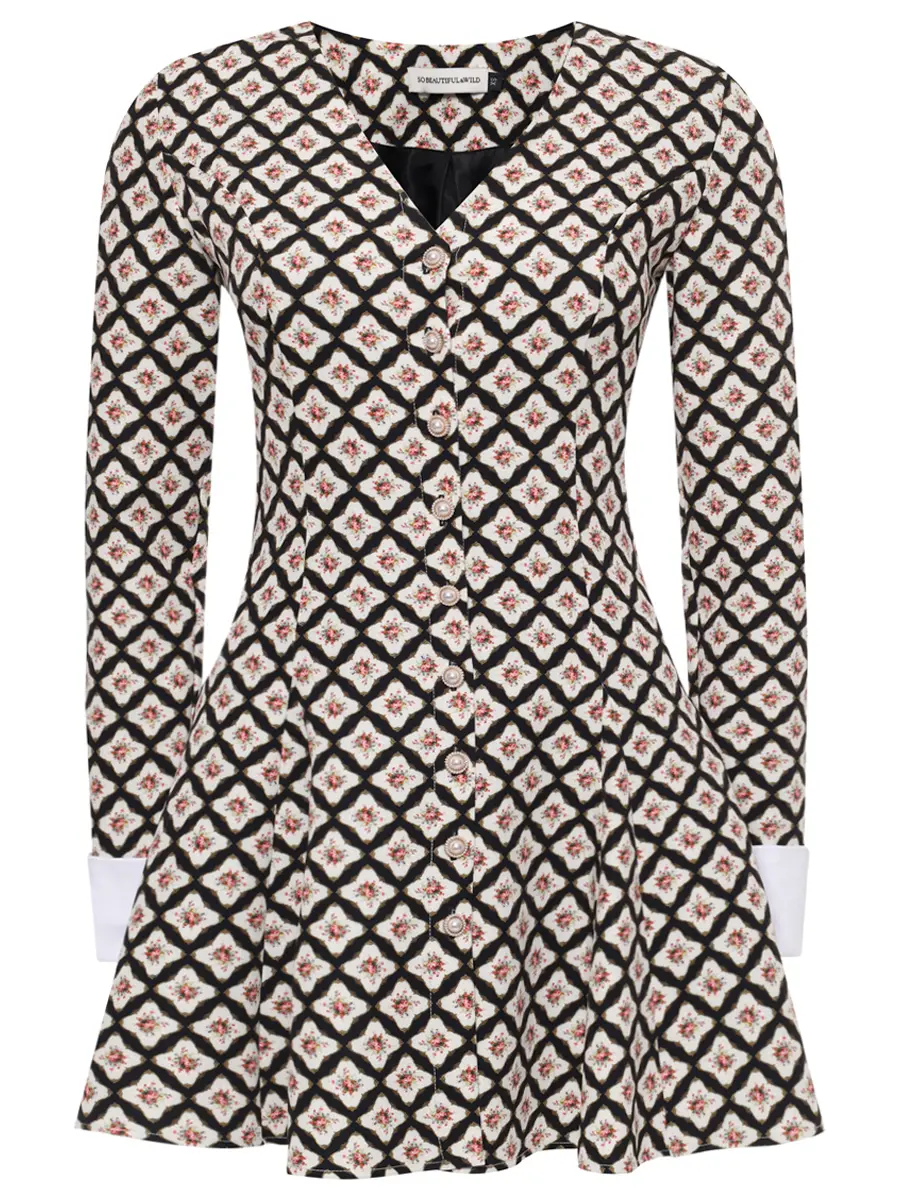 Платье с принтом