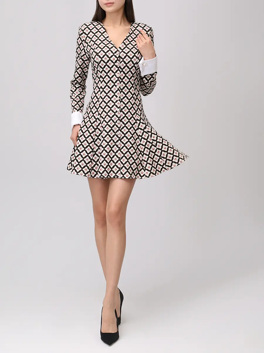 Платье с принтом