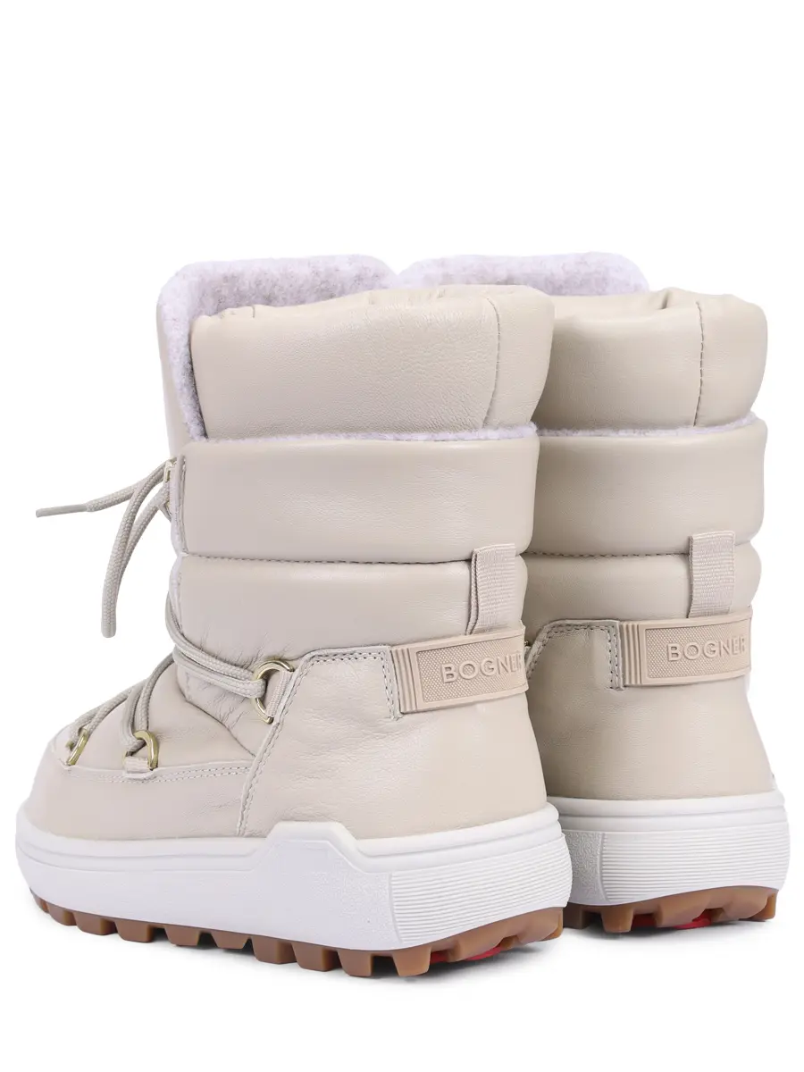 Луноходы кожаные на меху Chamonix