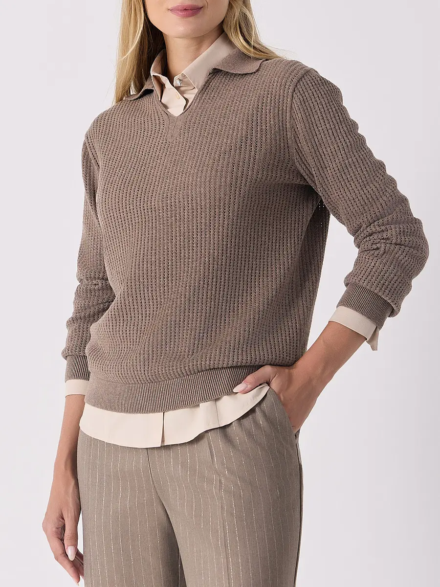 Брюки в полоску