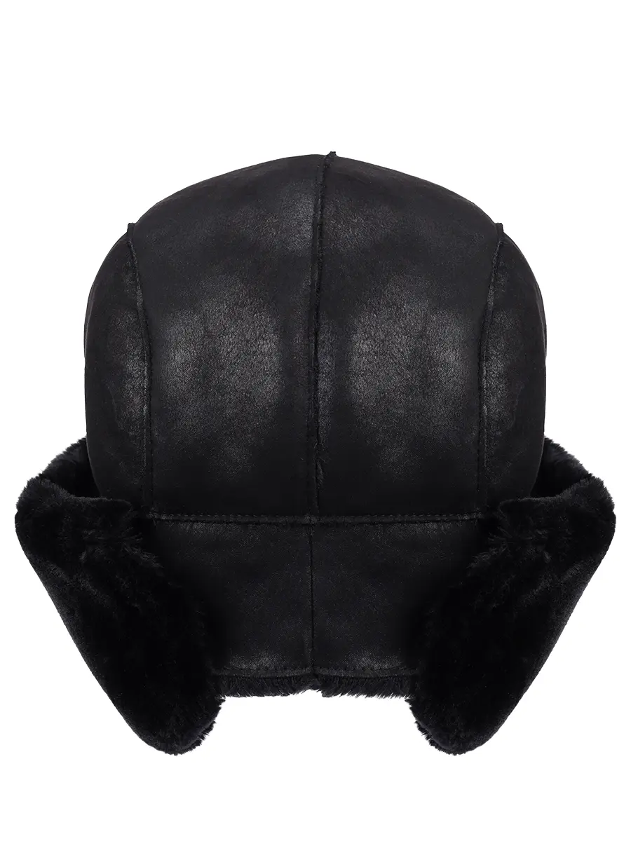 Шапка-ушанка однотонная