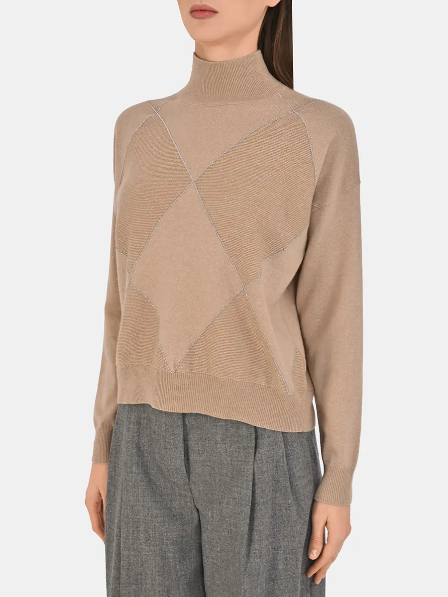 Джемпер из шерсти и шелка