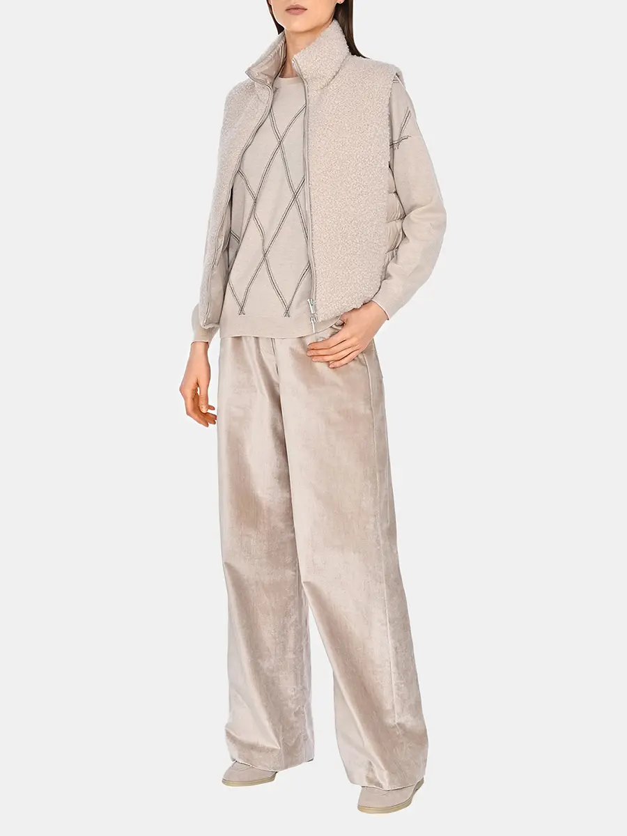 Жилет комбинированный