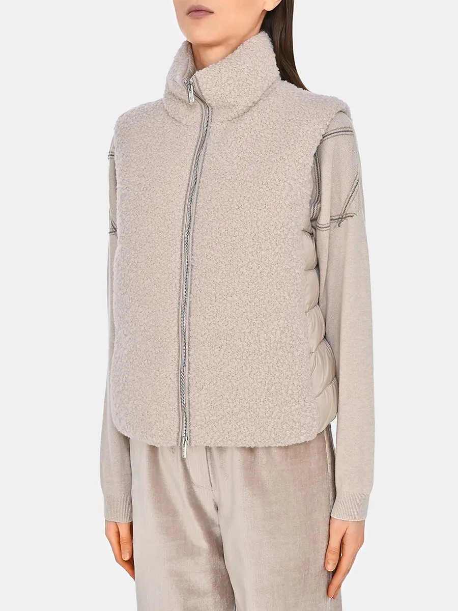Жилет комбинированный