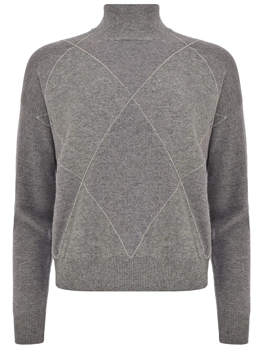 Джемпер из шерсти и шелка