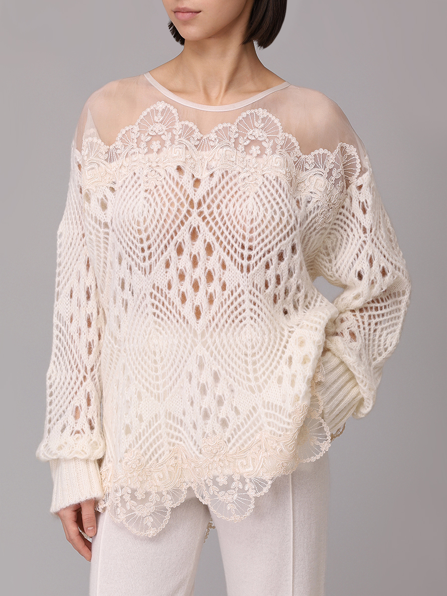 Джемпер из шерсти альпака