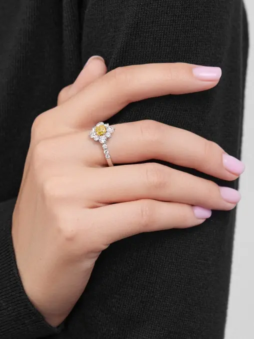 Кольцо из белого золота с бриллиантами CHAMOVSKIKH JEWELLERY HOUSE