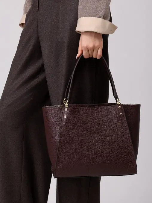 Сумка кожаная Hebdo POURCHET