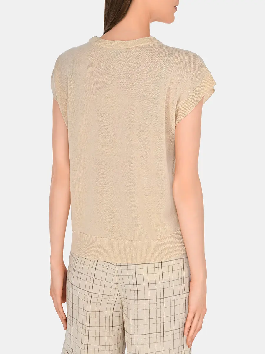 Топ изо льна и хлопка