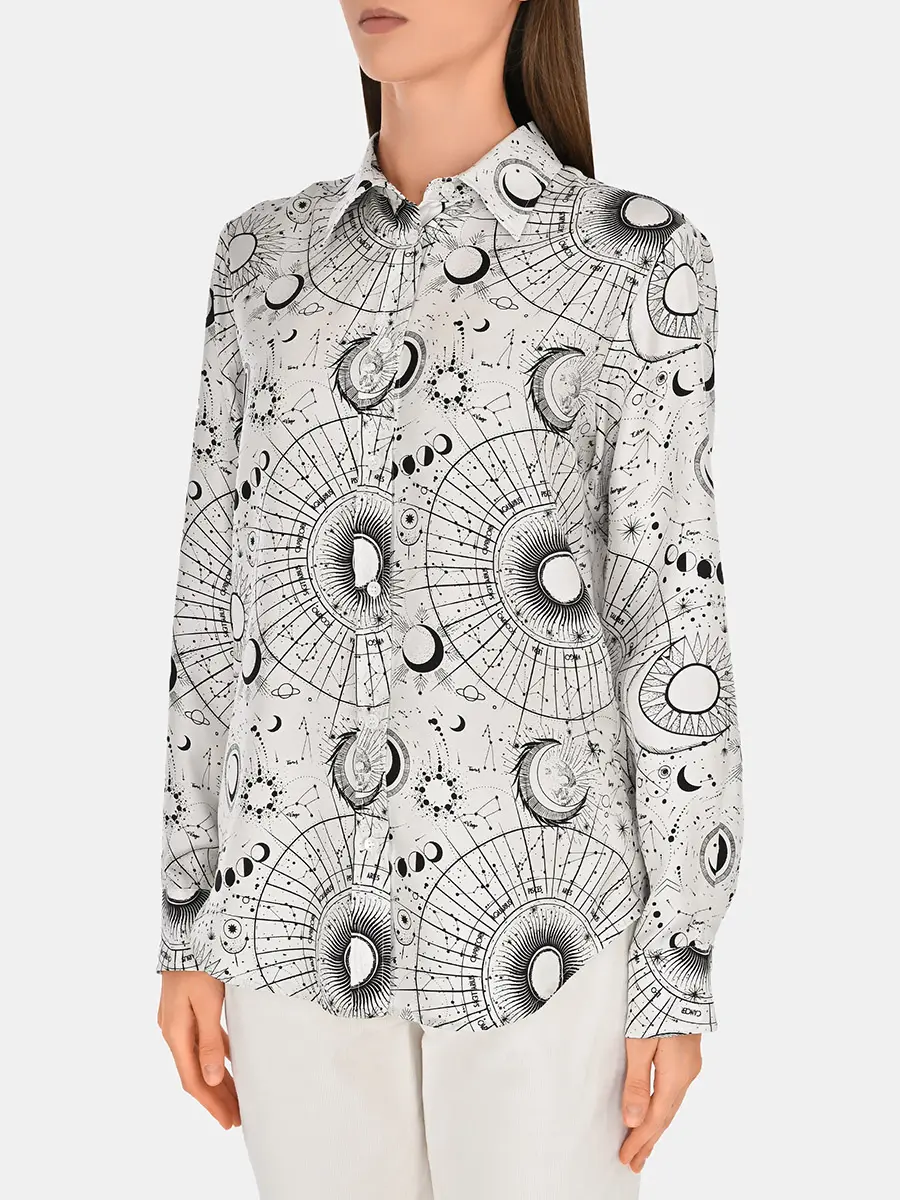 Блуза шелковая